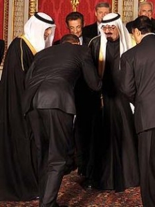 Obama have not surrendered to the truth in the Jewish Messiah. But rather He has bowed down to Islam, like He here bows donw to the King of Saudi Arabia.