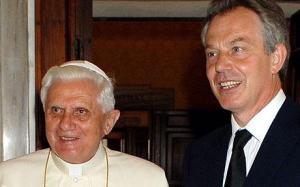 The pope and Blair partners in the work for a new World Order. 