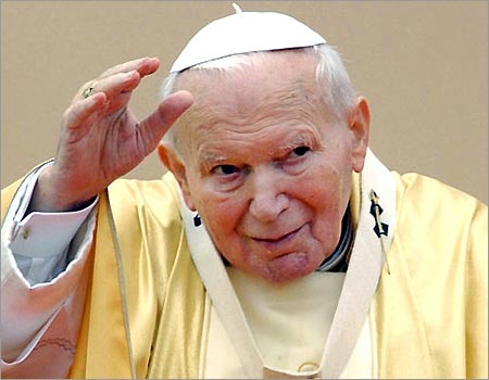 The late Pope is on his way to "sainthood" based on pure blasphemy against God. 