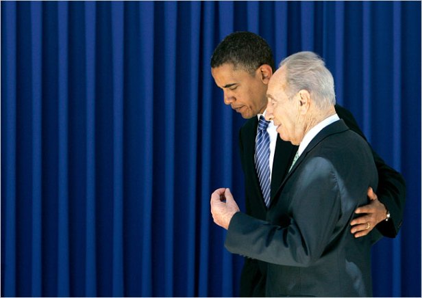 President Barack Hussein Obam. Please listen to Shimon Peres. 