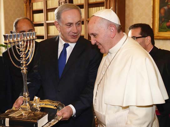 Benjamin Netanyahu is snubbed by the Popes refusal to hold a mass in Jerusalem. 
