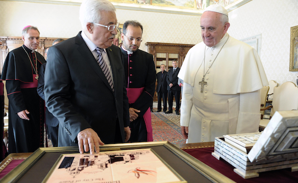 The Pope and Mahmoud Abbas will attend mas in Bethlehem in March 2014. 