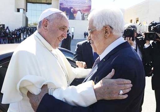 Both the Papacy and the PLO are in agreement in regards to how to deal with Israel. 