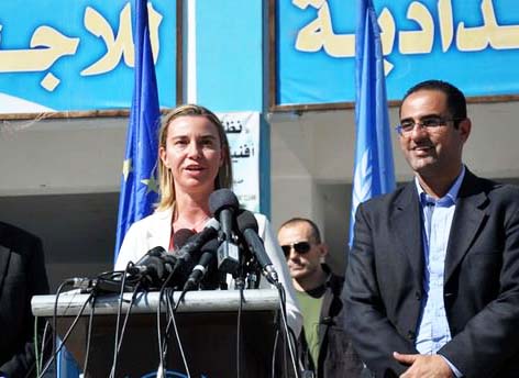 The new EU Foreign Policy minister hailed Facsism and the Hamas regime by just attending a Hamas sponsored press 
