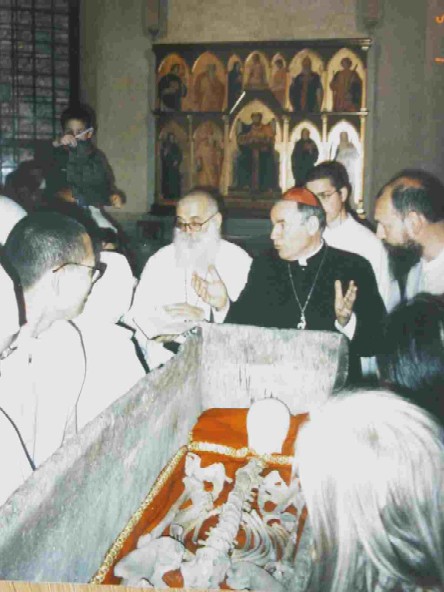 The Roman Catholic Bishop ordered the skulls and bone sof Luke to be exhumed. 